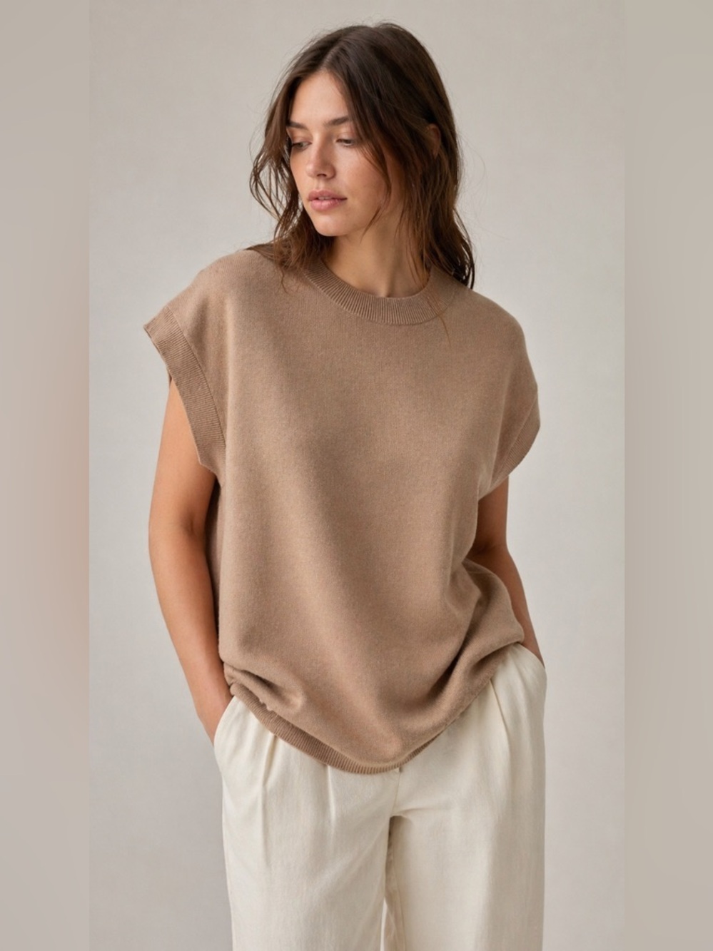 Maeve by Anthropologie Oversized Sweater Vest